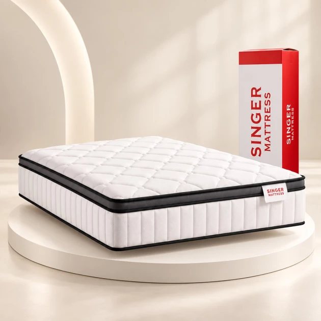 Singer Elite Premium Pocket Spring Mattress With Pillow Top Comfort 75x60x10 (WFI-ELITE-75X60X10-S)